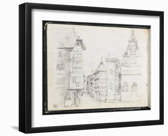 Rue de Strasbourg-Gustave Courbet-Framed Giclee Print