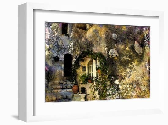 Rue des Bauques, France-Nicolas Hugo-Framed Giclee Print