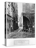 Rue Des Marmousets, from Rue Saint-Landry, Paris, 1858-78-Charles Marville-Stretched Canvas