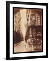 Rue Des Nonnains D'HyŠres with a Wine Merchant-Jean EugŠne Auguste Atget-Framed Giclee Print