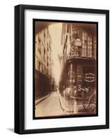 Rue Des Nonnains D'HyŠres with a Wine Merchant-Jean EugŠne Auguste Atget-Framed Giclee Print