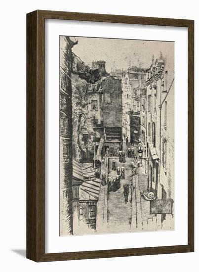 Rue Des Pretres-St Séverin, 1915-Charles Jouas-Framed Giclee Print