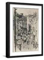 Rue Des Pretres-St Séverin, 1915-Charles Jouas-Framed Giclee Print