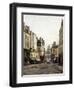Rue du Haut-Pavé (vue sur l'ancien marché des Carmes depuis la place Maubert et le Panthéon)-Emmanuel Lansyer-Framed Giclee Print