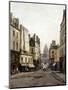 Rue du Haut-Pavé (vue sur l'ancien marché des Carmes depuis la place Maubert et le Panthéon)-Emmanuel Lansyer-Mounted Giclee Print