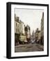 Rue du Haut-Pavé (vue sur l'ancien marché des Carmes depuis la place Maubert et le Panthéon)-Emmanuel Lansyer-Framed Giclee Print