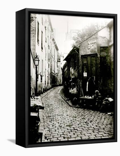 Rue du Jardinet and the Cul-De-Sac of Rohan, Paris, 1858-78-Charles Marville-Framed Stretched Canvas