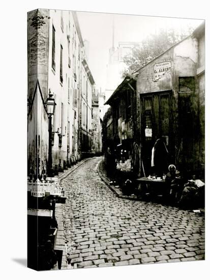 Rue du Jardinet and the Cul-De-Sac of Rohan, Paris, 1858-78-Charles Marville-Stretched Canvas