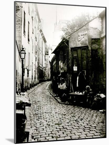 Rue du Jardinet and the Cul-De-Sac of Rohan, Paris, 1858-78-Charles Marville-Mounted Photographic Print