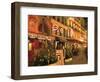 Rue Du Louvre at Night, Paris, France-Peter Thompson-Framed Photographic Print