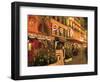 Rue Du Louvre at Night, Paris, France-Peter Thompson-Framed Photographic Print