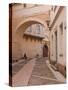 Rue Du Musee in Angers, Maine-Et-Loire, France, Europe-Julian Elliott-Stretched Canvas