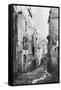 Rue Fresnel, from the Dead End of Versailles, Paris, 1858-78-Charles Marville-Framed Stretched Canvas