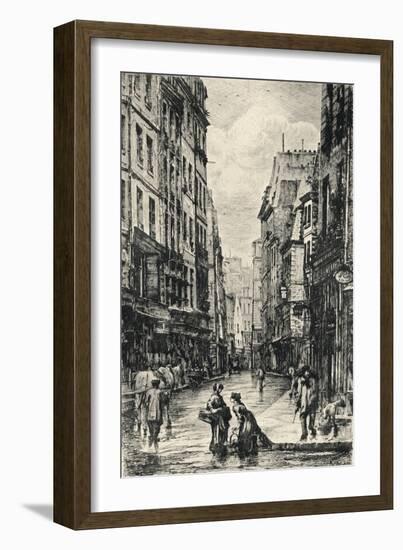 Rue Galande, 1915-Lucien Gautier-Framed Giclee Print