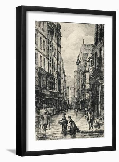 Rue Galande, 1915-Lucien Gautier-Framed Giclee Print