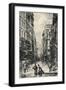 Rue Galande, 1915-Lucien Gautier-Framed Giclee Print