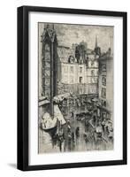 Rue Galande, 1915-Charles Jouas-Framed Giclee Print