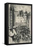 Rue Galande, 1915-Charles Jouas-Framed Stretched Canvas