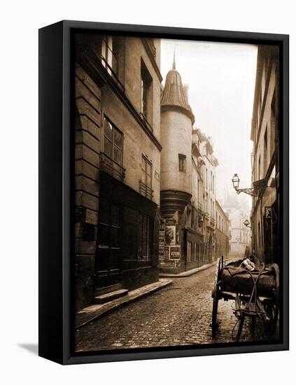 Rue Hautefeuille, 6th Arrondissement 1898-Eugène Atget-Framed Stretched Canvas