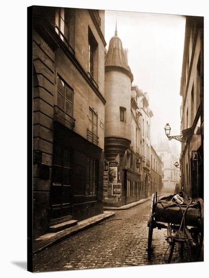 Rue Hautefeuille, 6th Arrondissement 1898-Eugène Atget-Stretched Canvas