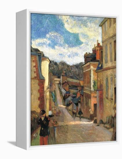 Rue Jouvenet in Rouen, 1884-Paul Gauguin-Framed Stretched Canvas