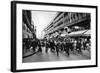 Rue Lafayette at Shopping Time, Paris, 1931-Ernest Flammarion-Framed Giclee Print