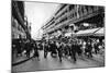 Rue Lafayette at Shopping Time, Paris, 1931-Ernest Flammarion-Mounted Giclee Print