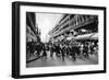 Rue Lafayette at Shopping Time, Paris, 1931-Ernest Flammarion-Framed Giclee Print