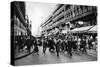 Rue Lafayette at Shopping Time, Paris, 1931-Ernest Flammarion-Stretched Canvas