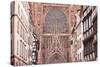 Rue Merciere and Strasbourg Cathedral, Strasbourg, Bas-Rhin, Alsace, France, Europe-Julian Elliott-Stretched Canvas