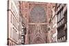 Rue Merciere and Strasbourg Cathedral, Strasbourg, Bas-Rhin, Alsace, France, Europe-Julian Elliott-Stretched Canvas