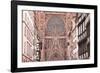 Rue Merciere and Strasbourg Cathedral, Strasbourg, Bas-Rhin, Alsace, France, Europe-Julian Elliott-Framed Photographic Print