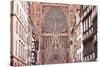 Rue Merciere and Strasbourg Cathedral, Strasbourg, Bas-Rhin, Alsace, France, Europe-Julian Elliott-Stretched Canvas