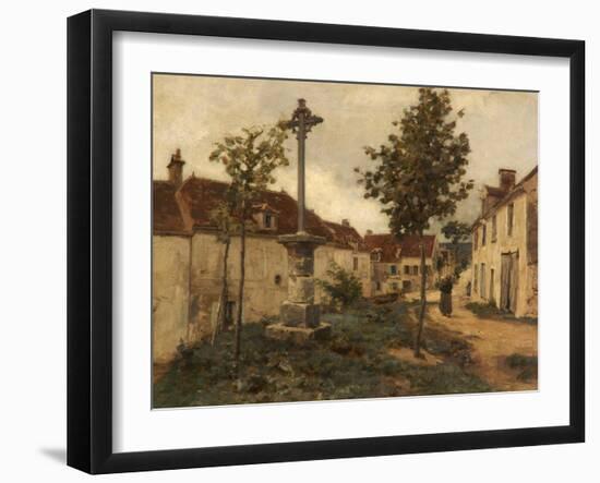 Rue, Mont-Saint-Père, France-Léon Augustin L'hermitte-Framed Giclee Print