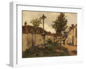 Rue, Mont-Saint-Père, France-Léon Augustin L'hermitte-Framed Giclee Print