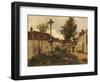 Rue, Mont-Saint-Père, France-Léon Augustin L'hermitte-Framed Giclee Print