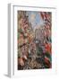 Rue Montorgueil, Paris, Festival of June 30, 1878-Claude Monet-Framed Art Print