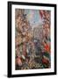 Rue Montorgueil, Paris, Festival of June 30, 1878-Claude Monet-Framed Art Print