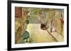 Rue Mosnier with Flags-Edouard Manet-Framed Premium Giclee Print