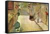 Rue Mosnier with Flags-Edouard Manet-Framed Stretched Canvas