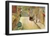 Rue Mosnier with Flags-Edouard Manet-Framed Art Print