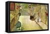 Rue Mosnier with Flags-Edouard Manet-Framed Stretched Canvas