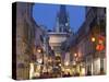 Rue Musette and Eglise Notre Dame, Dijon, Burgundy, France-Walter Bibikow-Stretched Canvas