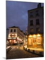 Rue Norvins and Basilique du Sacre Coeur, Place du Tertre, Montmartre, Paris, France-Walter Bibikow-Mounted Photographic Print