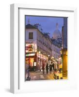 Rue Norvins and Sacre Coeur, Montmartre, Paris, France-Walter Bibikow-Framed Photographic Print