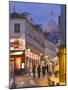 Rue Norvins and Sacre Coeur, Montmartre, Paris, France-Walter Bibikow-Mounted Photographic Print