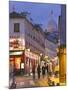 Rue Norvins and Sacre Coeur, Montmartre, Paris, France-Walter Bibikow-Mounted Photographic Print