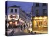 Rue Norvins and Sacre Coeur, Montmartre, Paris, France-Walter Bibikow-Stretched Canvas