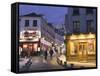 Rue Norvins and Sacre Coeur, Montmartre, Paris, France-Walter Bibikow-Framed Stretched Canvas