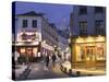 Rue Norvins and Sacre Coeur, Montmartre, Paris, France-Walter Bibikow-Stretched Canvas